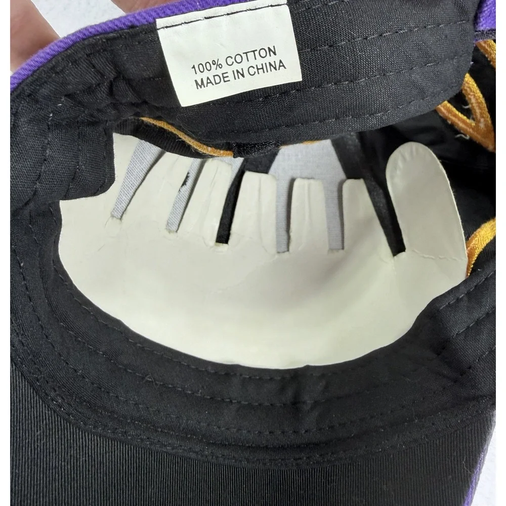 Y2K VTG Crown Royale Championship Racing Hat Adjustable Purple Black Flame NWOT